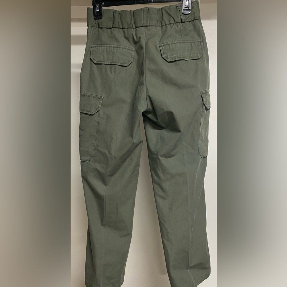 Womens Green Cargo Tactical Pants - Picture 2 of 10